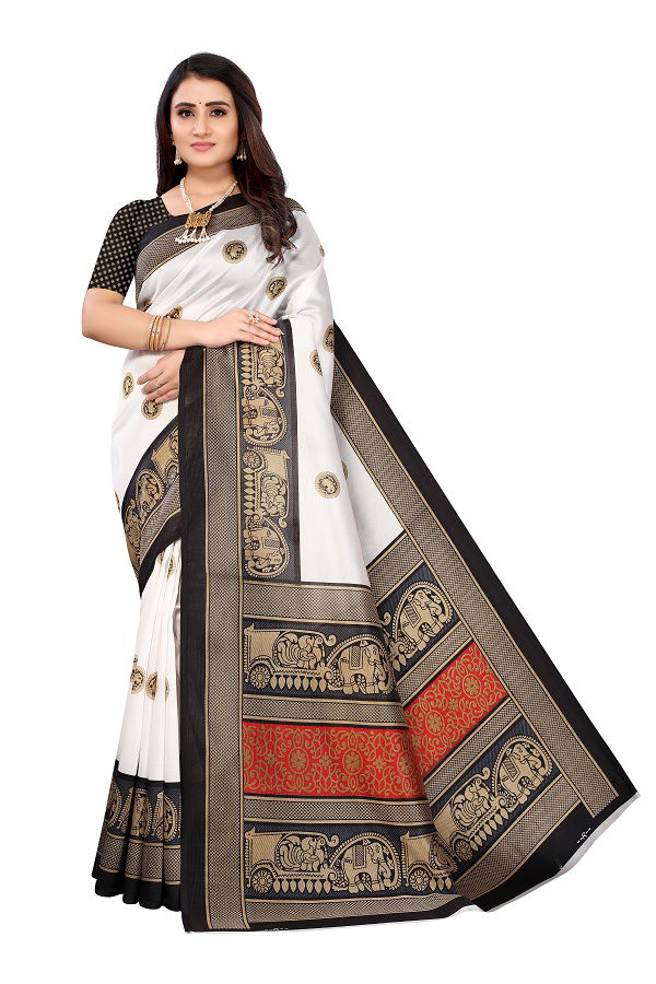 Printed Art Silk 9 Printed Regular Wear Saree Collection